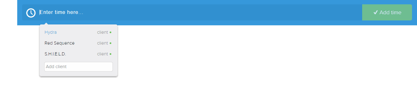 Timestamp omnibar